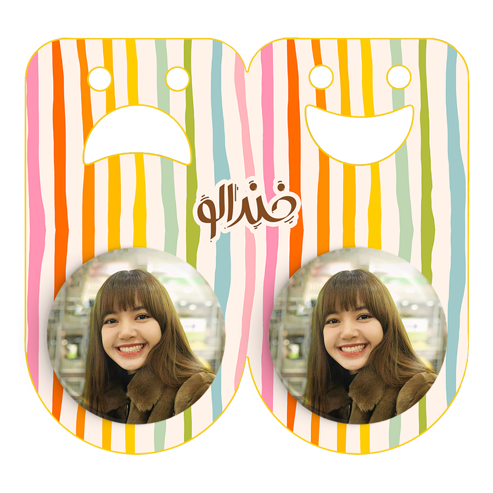 پیکسل خندالو مدل لیسا بلک پینک کد 14277 به همراه مگنت