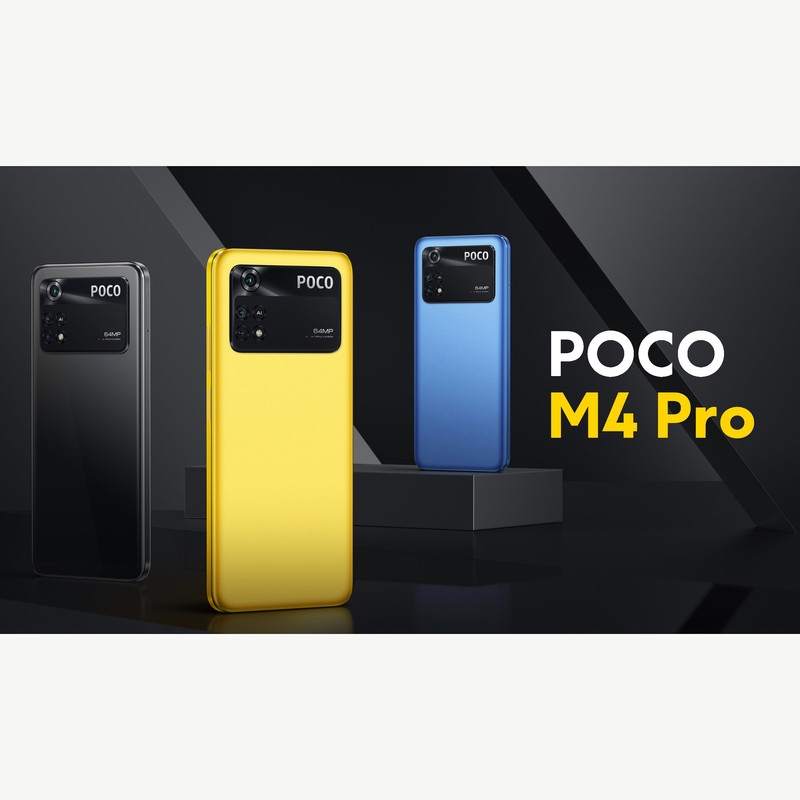  Poco M4 PRO 4G 128GB 6GB RAM desbloqueado de fábrica (solo GSM   Sin CDMA - no compatible con Verizon/Sprint) paquete con cargador rápido  para coche - Azul frío : Celulares