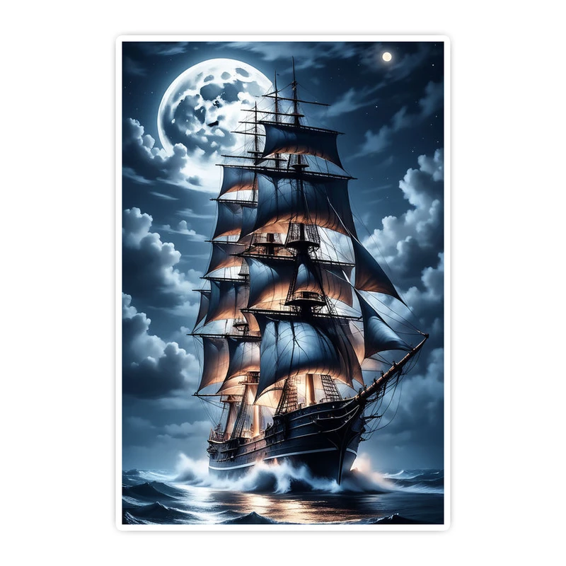 استیکر لپ تاپ و موبایل گوفی طرح دزدان دریایی مدل Keshti Dramatic