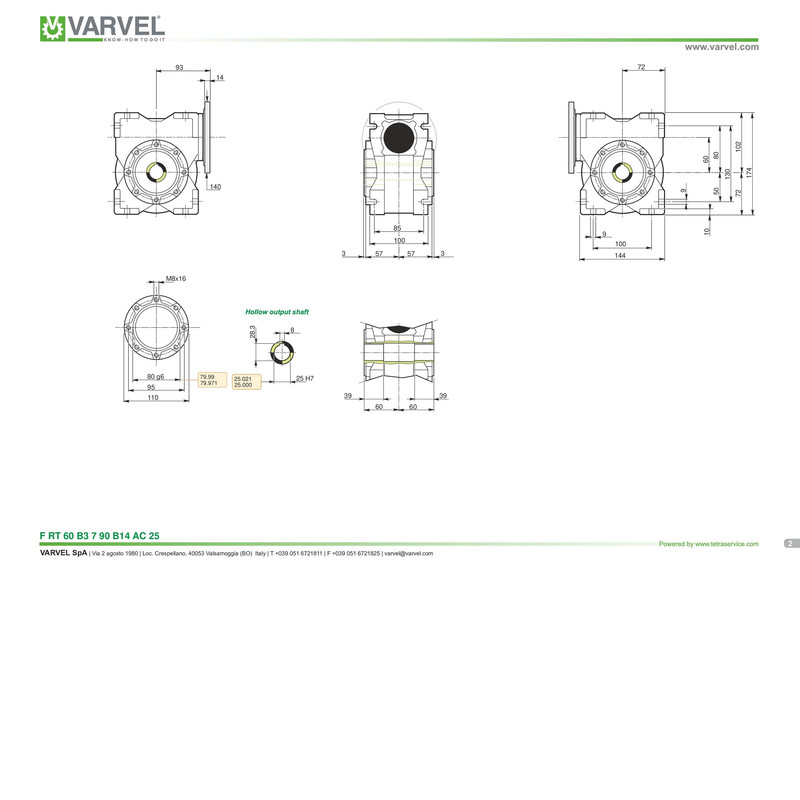گیربکس وارول مدل تيپ60 کدI=10