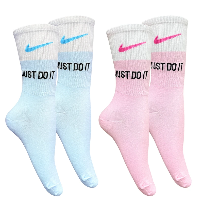 جوراب ساق بلند زنانه مدل کش اسپرت تیک JUST بسته 2 عددی