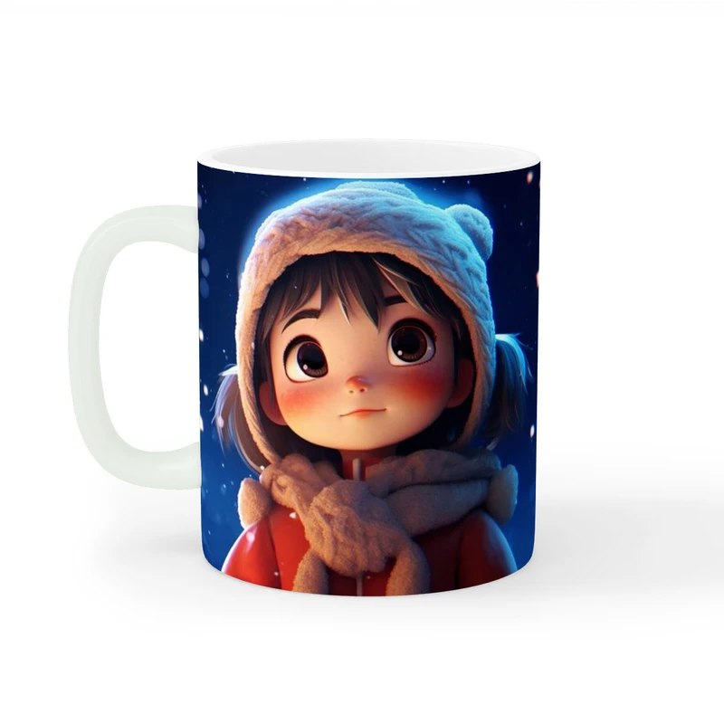 ماگ طرح دخترانه دختر تپلی کد wall-7704