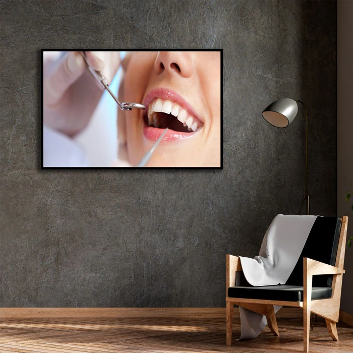 تابلو بکلیت طرح دندان پزشکی مدل B-D2105 فریم مشکی