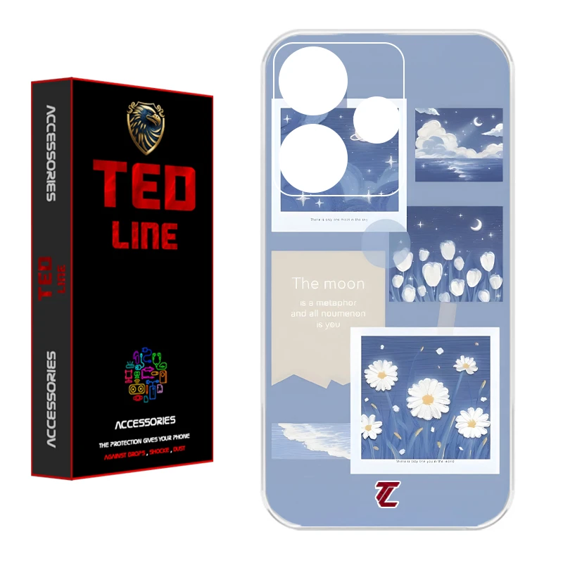 کاور تدلاین طرح بابونه کد 1203 مناسب برای گوشی موبایل شیائومی Redmi 13 4G