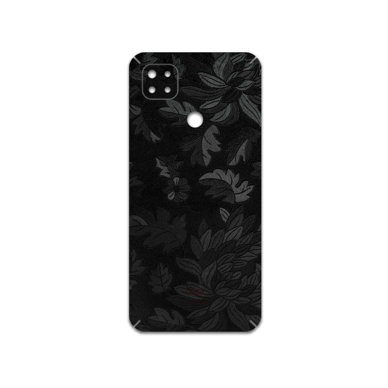 برچسب پوششی ماهوت مدل Black-Wildflower مناسب برای گوشی موبایل شیائومی Redmi 9 Activ