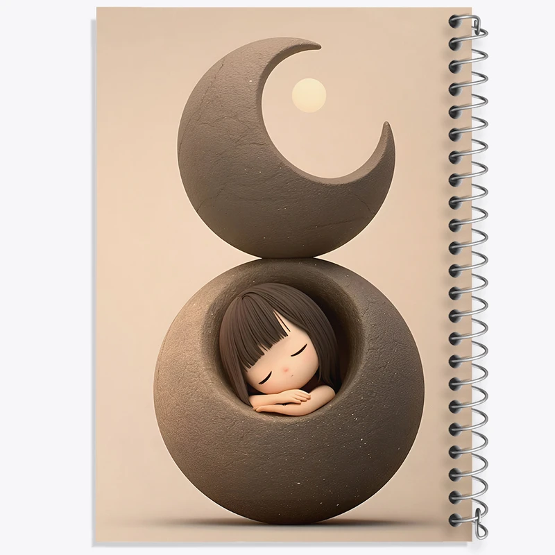 دفتر نقاشی 50 برگ خندالو طرح دخترانه کیوت کد F5804