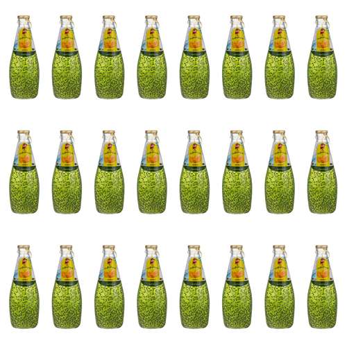 نوشیدنی تخم ریحان با طعم طالبی بیریم جی - 290 میلی لیتر بسته 24 عددی