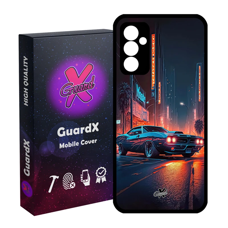 کاور گارد ایکس طرح ماشین مدل Glass10609 مناسب برای گوشی موبایل سامسونگ Galaxy A14 / A14 5G