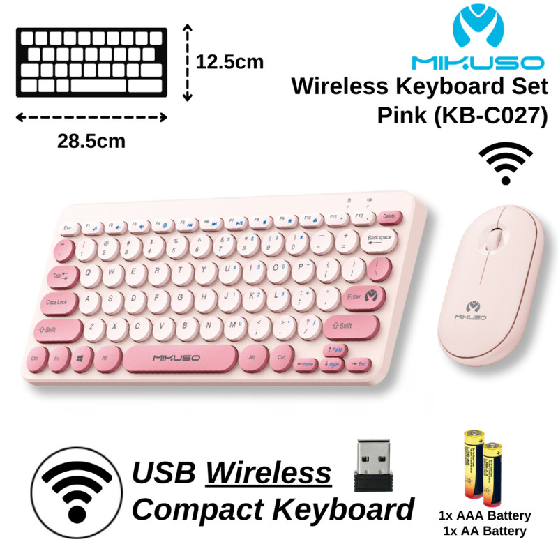 کیبورد و موس بی سیم میکاسو مدل KB-C027