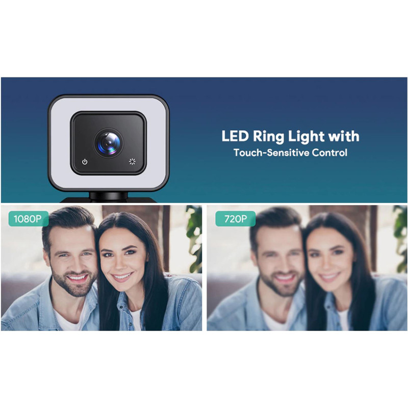 وب کم آکی مدل PC-LM6 FHD 1080p
