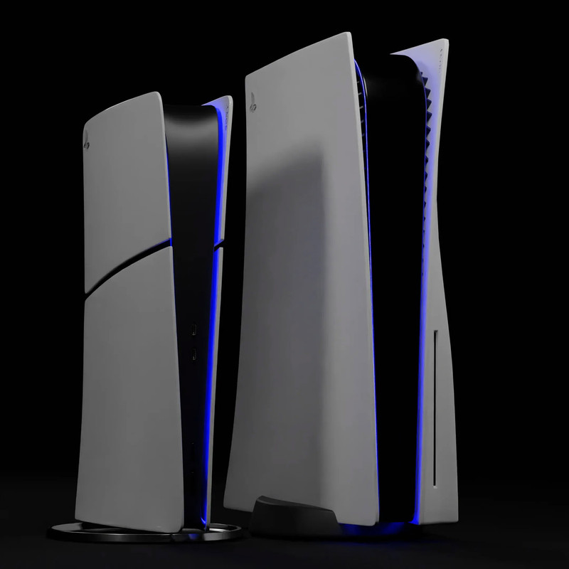 کنسول بازی سونی مدل PlayStation 5 Slim Digital Edition ظرفیت 825 گیگابایت ریجن CFI-2116 اروپا به همراه دسته اضافی و پایه شارژر