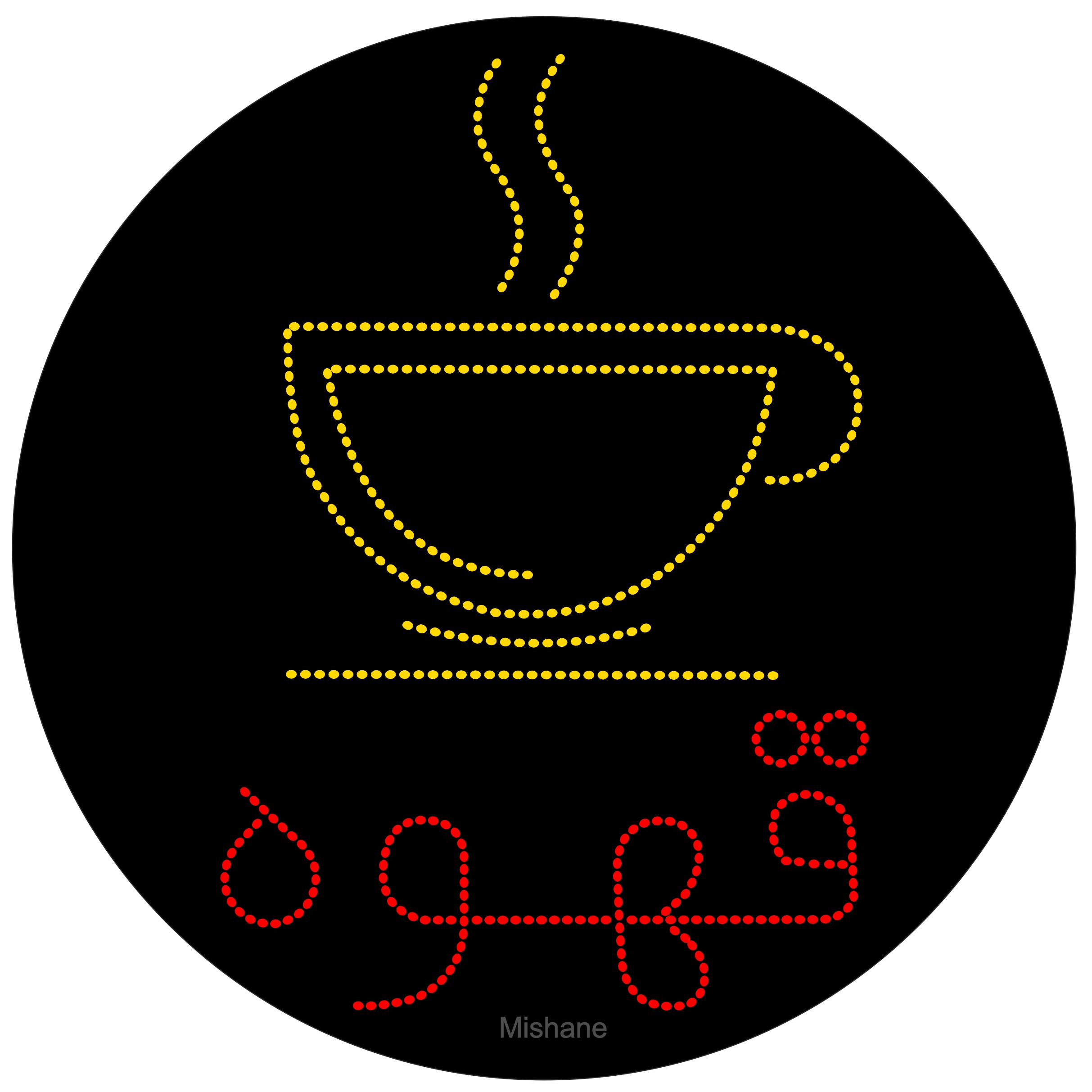 تابلو ال ای دی میشانه مدل قهوه کد 581