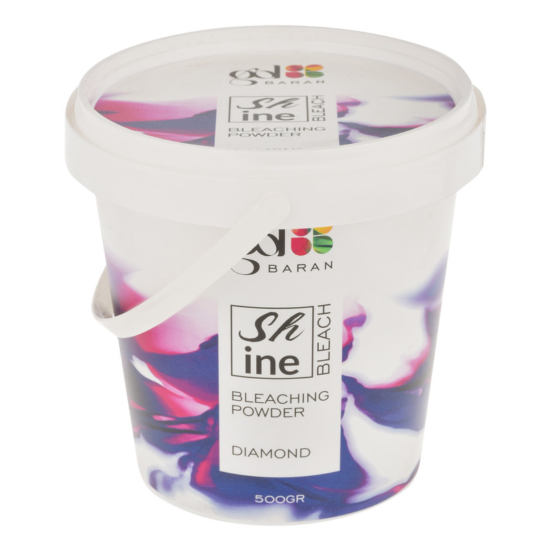 پودر دکلره گلباران مدل shine وزن 500 گرم رنگ الماسی