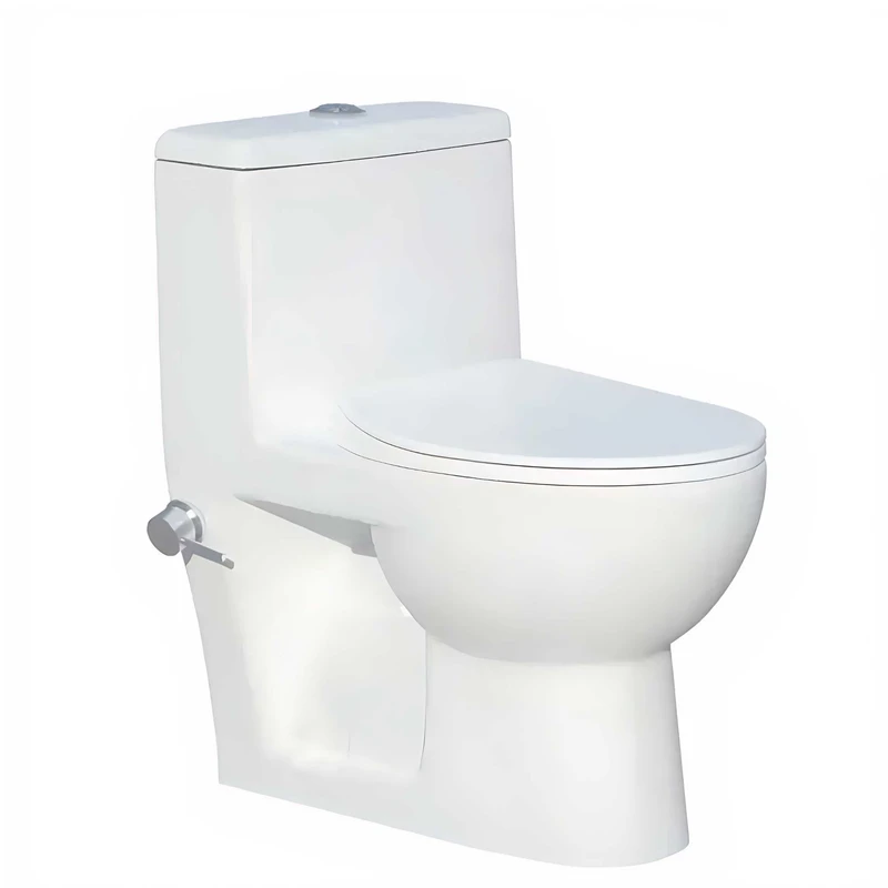 توالت فرنگی دو زمانه گاتریا مدل خودشوردار به همراه شیر خودشور