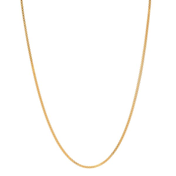 زنجیر بیزمارک طلا 18 عیار زنانه گالری طلای همراز مدل تخت