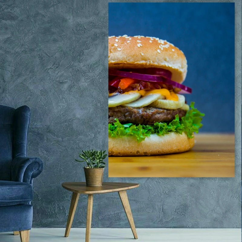  پوستر دیواری طرح فست فود مدل PO505