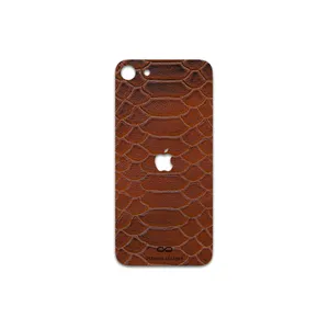 MAHOOT Brown-Snake-Leather Cover Sticker for Apple iPhone SE 2022