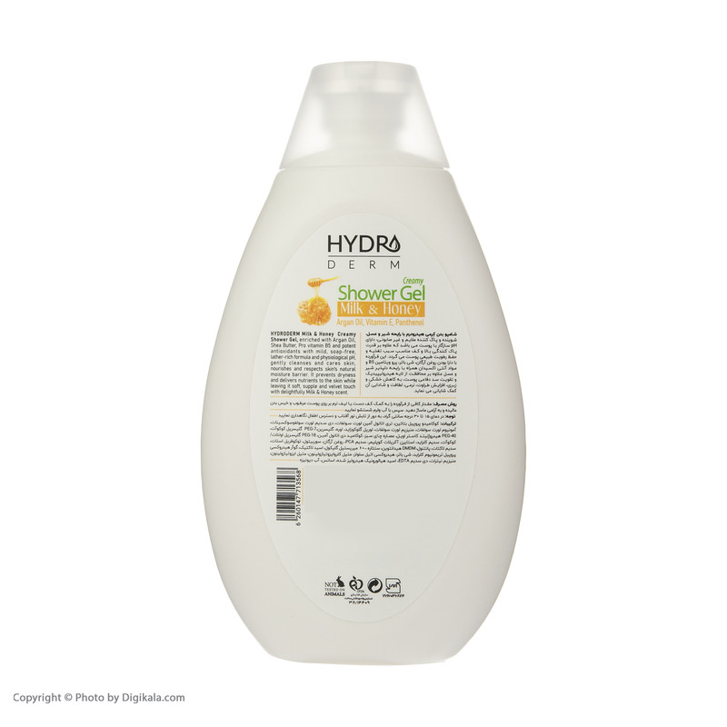 شامپو بدن کرمی هیدرودرم مدل Milk and Honey حجم 500 میلی لیتر شامپو بدن کرمی هیدرودرم مدل Milk and Honey حجم 500 میلی لیتر