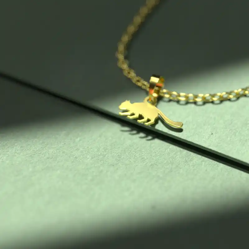 گردنبند طلا 18 عیار زنانه مدوپد مدل حیوان کد A2-1-1240