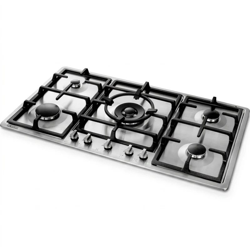 اجاق گاز صفحه‌ای پنج شعله استیل البرز مدل S5902