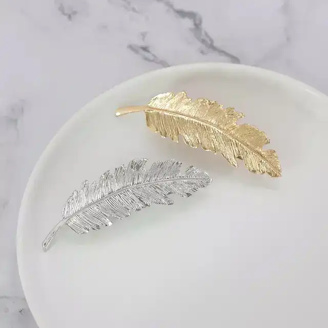 گیره مو زنانه طرح پر کد Mhr-285