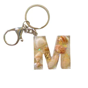 جاکلیدی مدل رزینی حرف M طرح صدفی