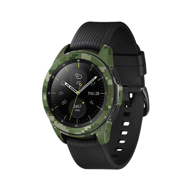 برچسب ماهوت طرح Army-Green-Pixel مناسب برای ساعت هوشمند سامسونگ Galaxy Watch 42mm