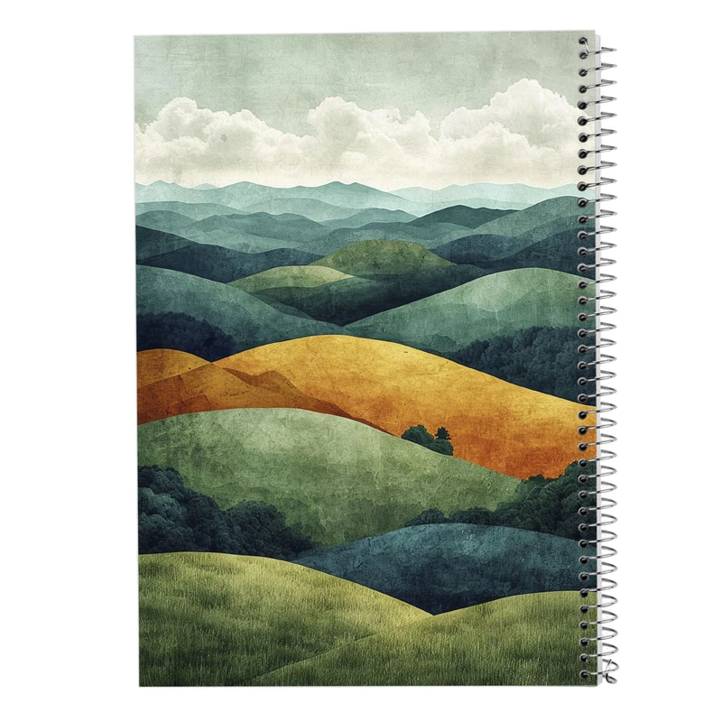 دفتر مشق 50 برگ مدوپد مدل طبیعت کد DF15321