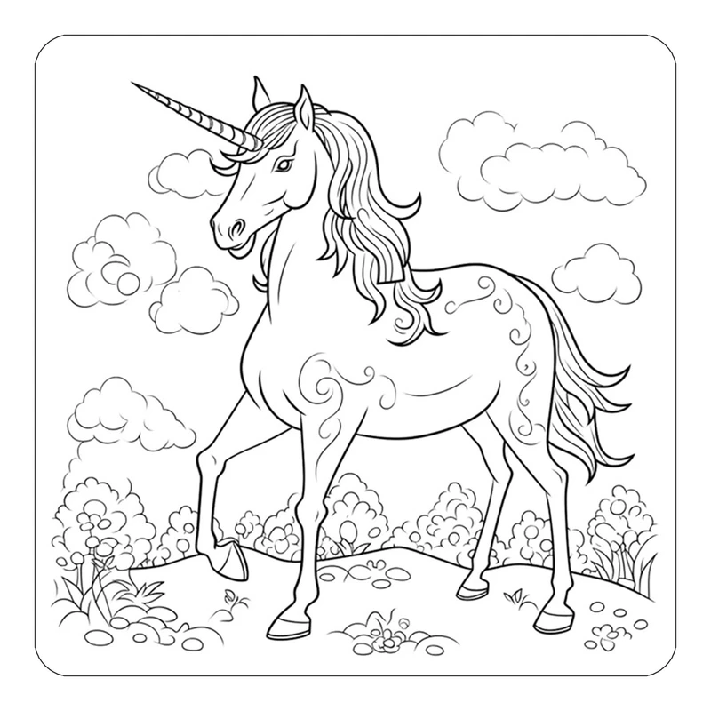 مگنت کاکتی طرح اسب تک شاخ و یونیکورن مدل mp30289