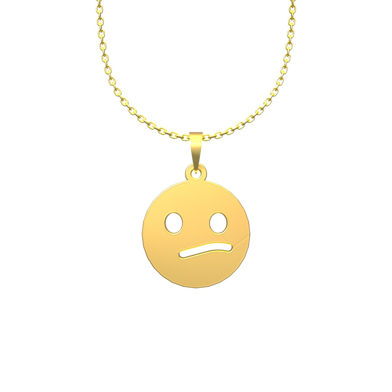 گردنبند طلا 18 عیار زنانه مدوپد مدل ایموجی کد C3-1-1029