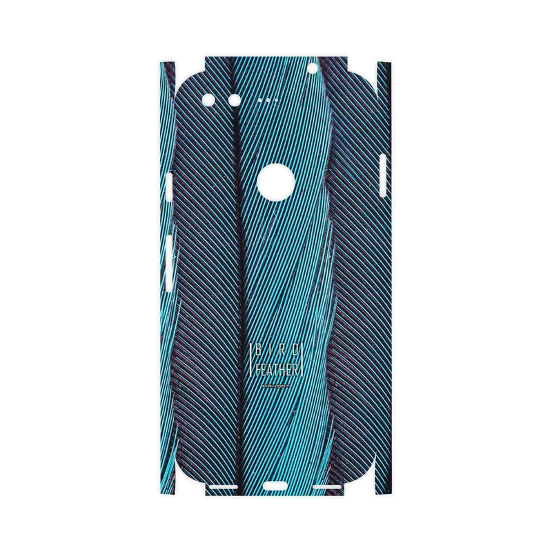 برچسب پوششی ماهوت مدل Turquoise feathers-FullSkin مناسب برای گوشی موبایل گوگل Pixel