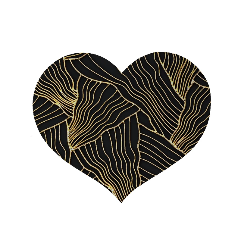 پادری مدل قلب طرح کلاسیک کد 8874 سایز 90x90 سانتی متر 