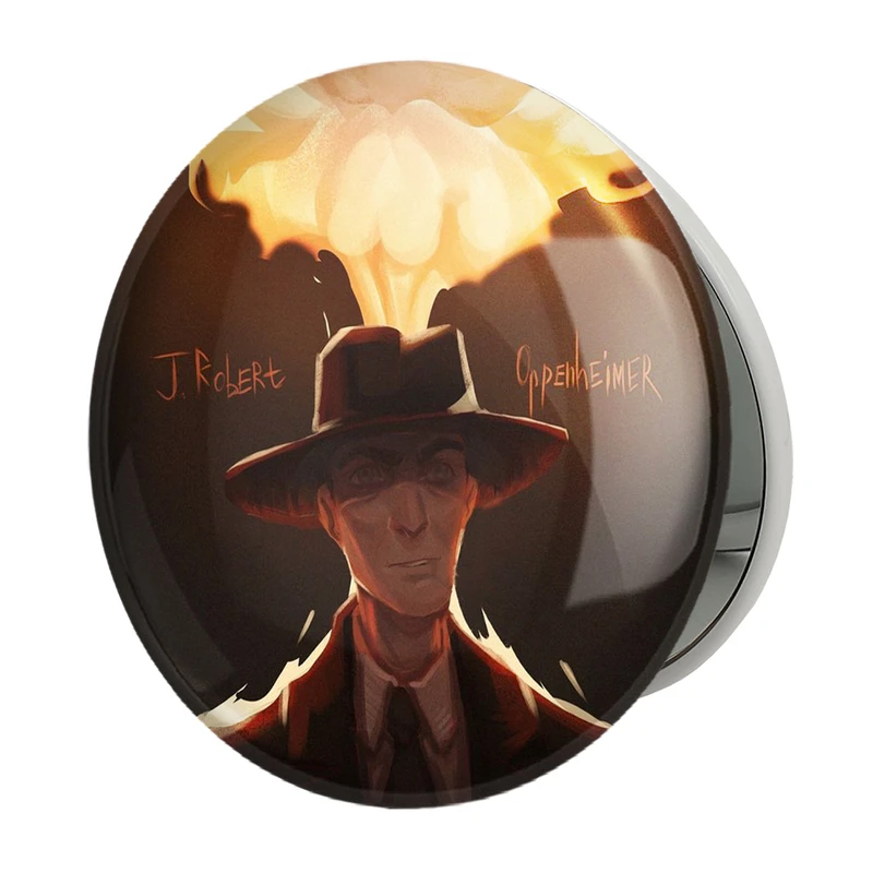 آینه جیبی خندالو طرح اوپنهایمر Oppenheimer مدل تاشو کد 31015