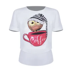 بلوز زنانه مدل کیمیا طرح لی فور جغد بازیگوش