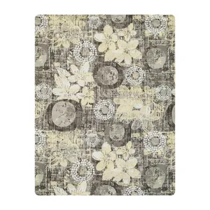 ملحفه میکرو آدنو مدل گلشن کد CH167 دونفره سایز 220x240 سانتی متر