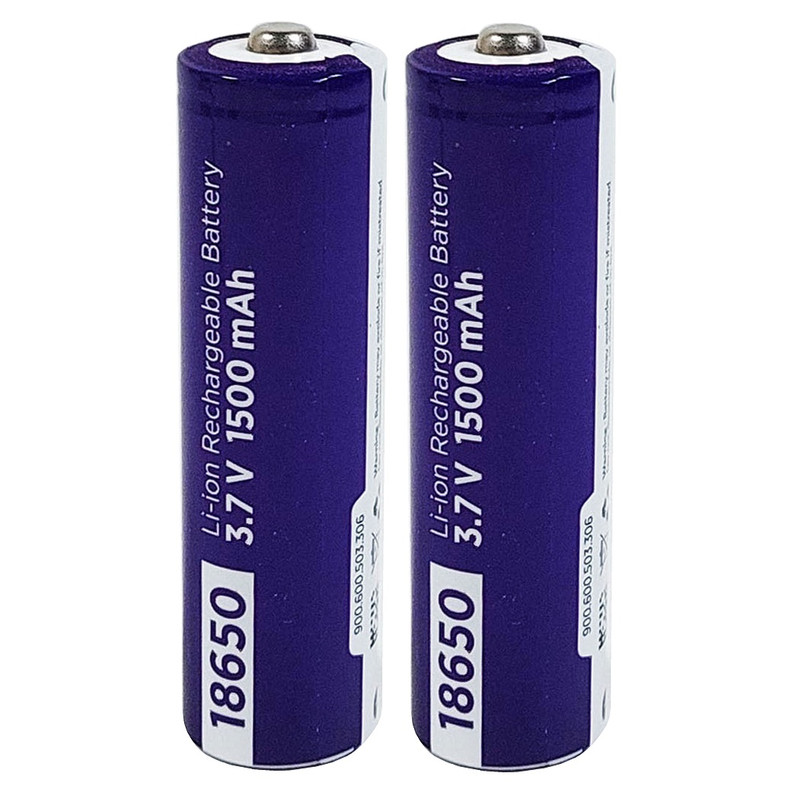 باتری لیتیوم یون قابل شارژ کد 18650 ظرفیت 1500میلی آمپر ساعت بسته 2 عددی