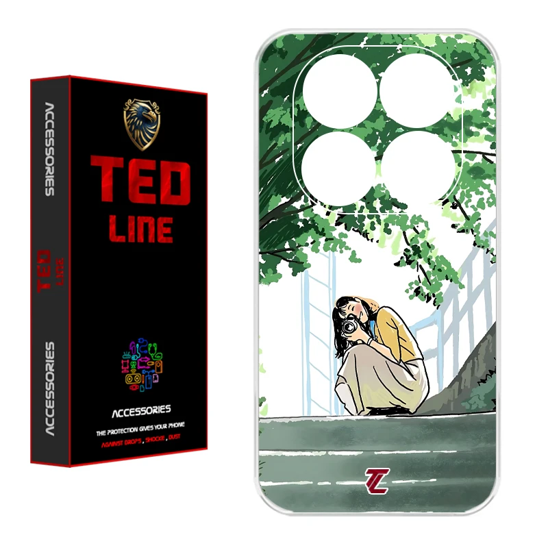 کاور تدلاین طرح دختر عکاس کد 1206 مناسب برای گوشی موبایل شیائومی Redmi Note 14 Pro Plus 5G