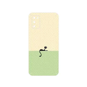 MAHOOT Minimal Internet Cat Icon Cover Sticker for Samsung Galaxy A52 5G