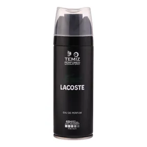 اسپری دئودورانت مردانه تمیز مدل lacoste حجم 200 میلی‌لیتر