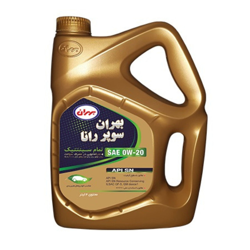 روغن موتور خودرو هیبریدی بهران مدل SN 0W-20 حجم 4 لیتر
