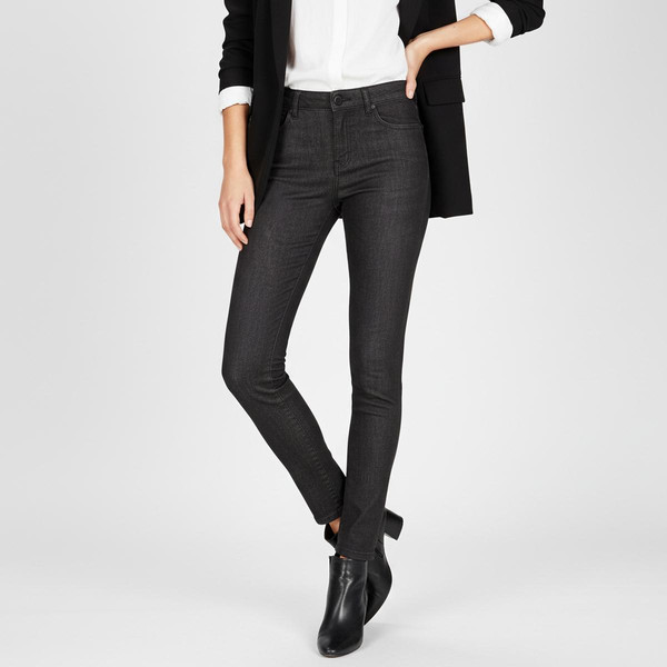 شلوار جین زنانه اسمارا مدل بغل نواردار 2024