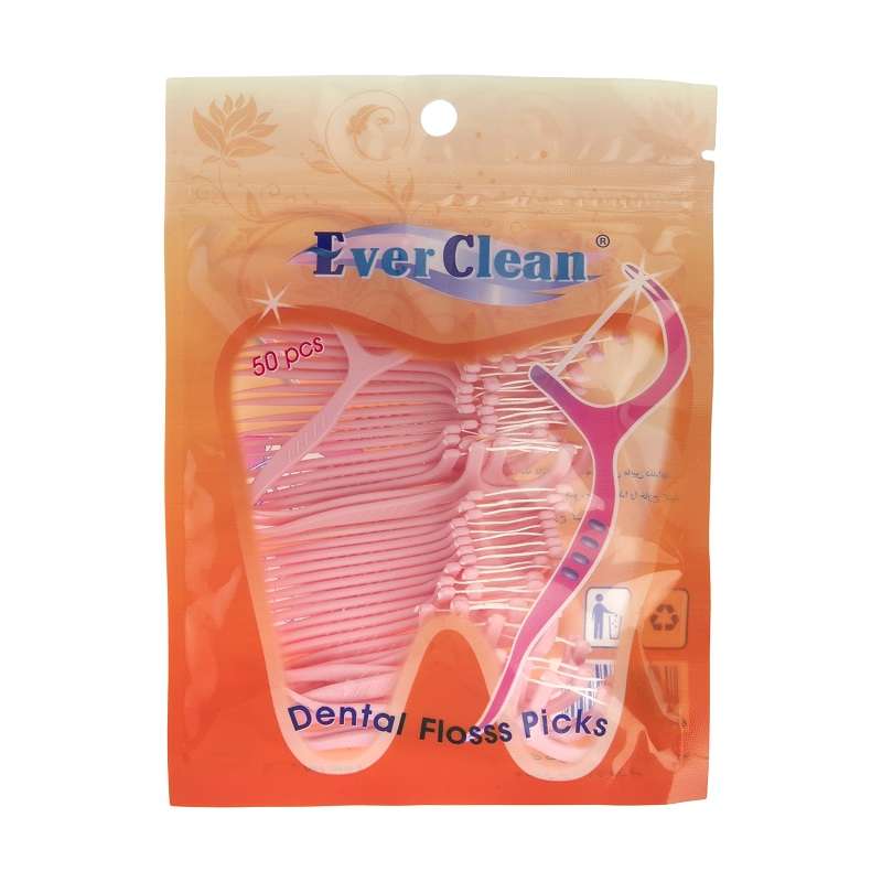 نخ دندان اورکلین مدل Floss picks بسته 50 عددی نخ دندان اورکلین مدل Floss picks بسته 50 عددی