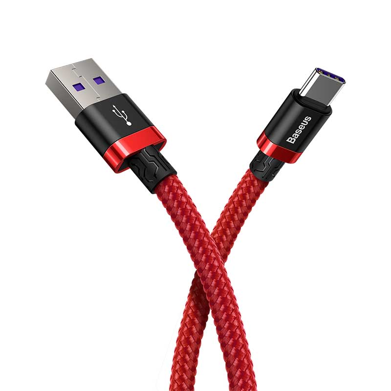 کابل تبدیل USB به USB-C باسئوس مدل Flash-A5A طول 1 متر