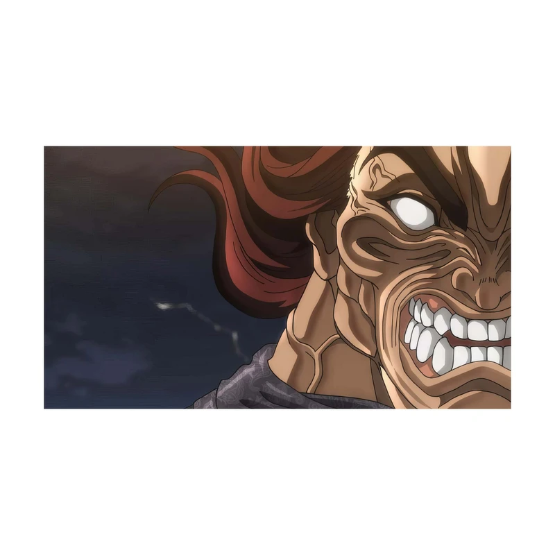 استیکر لپ تاپ و موبایل مدل انیمه طرح باکی هانما یوجیرو baki Hanma Yuujirou کد 4836