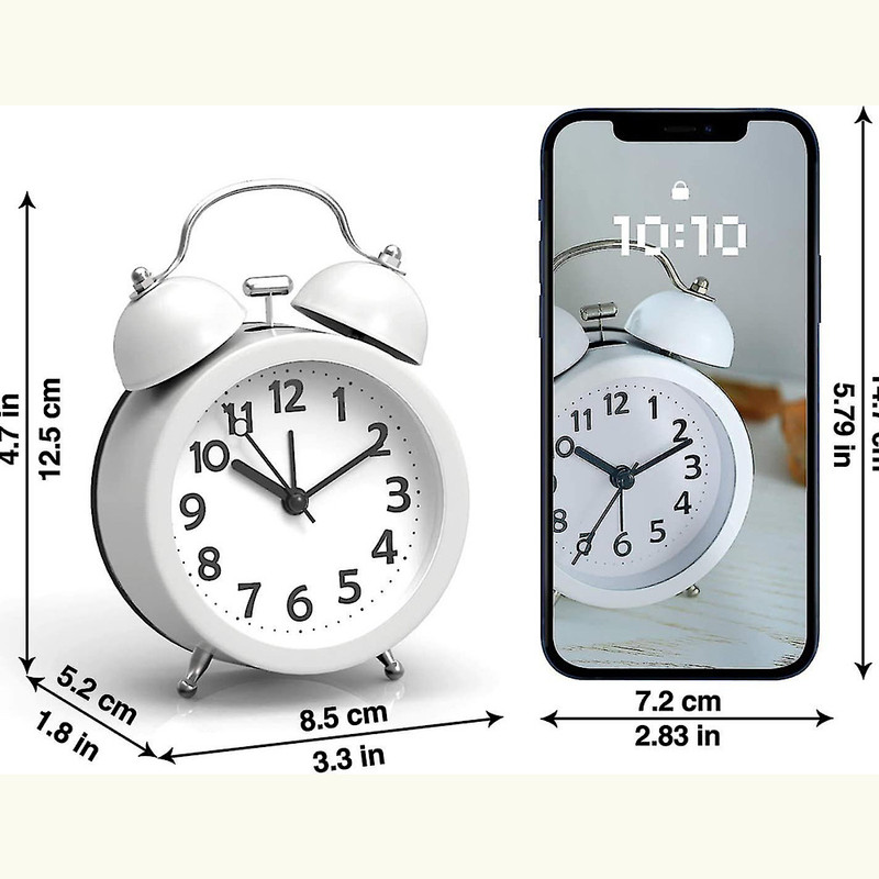 ساعت رومیزی مدل زنگ دار کد 002