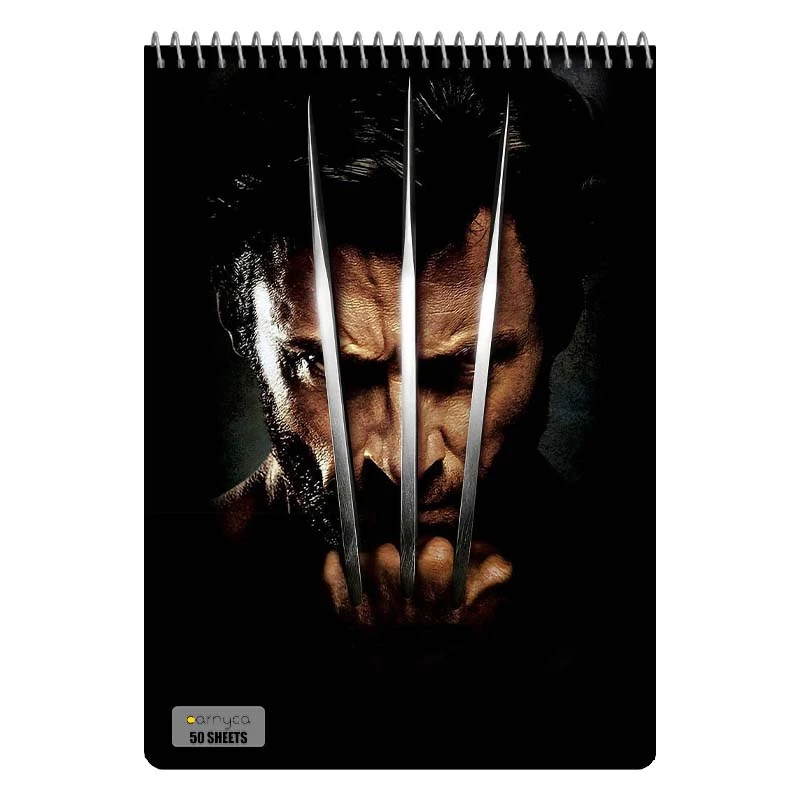 دفتر نقاشی 50 برگ سیمی کارنیکا طرح ولورین Wolverine کد 21429