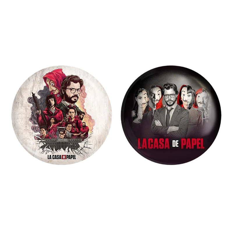 مگنت خندالو طرح سریال Money Heist کد 32413243 مجموعه 2 عددی