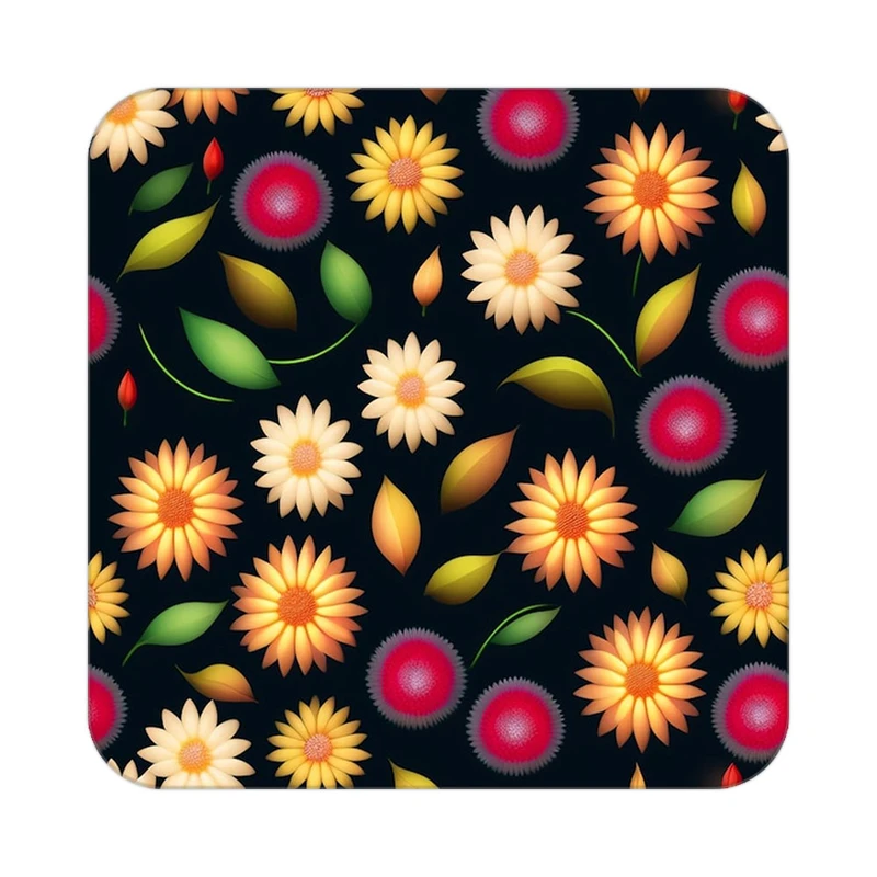 زیر لیوانی کاکتی طرح گل مدل mp16399