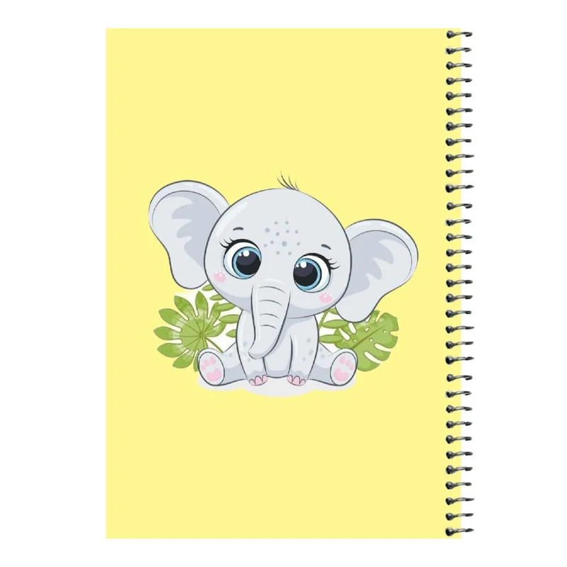 دفتر مشق 80 برگ اس جی مدل فیل بامزه  