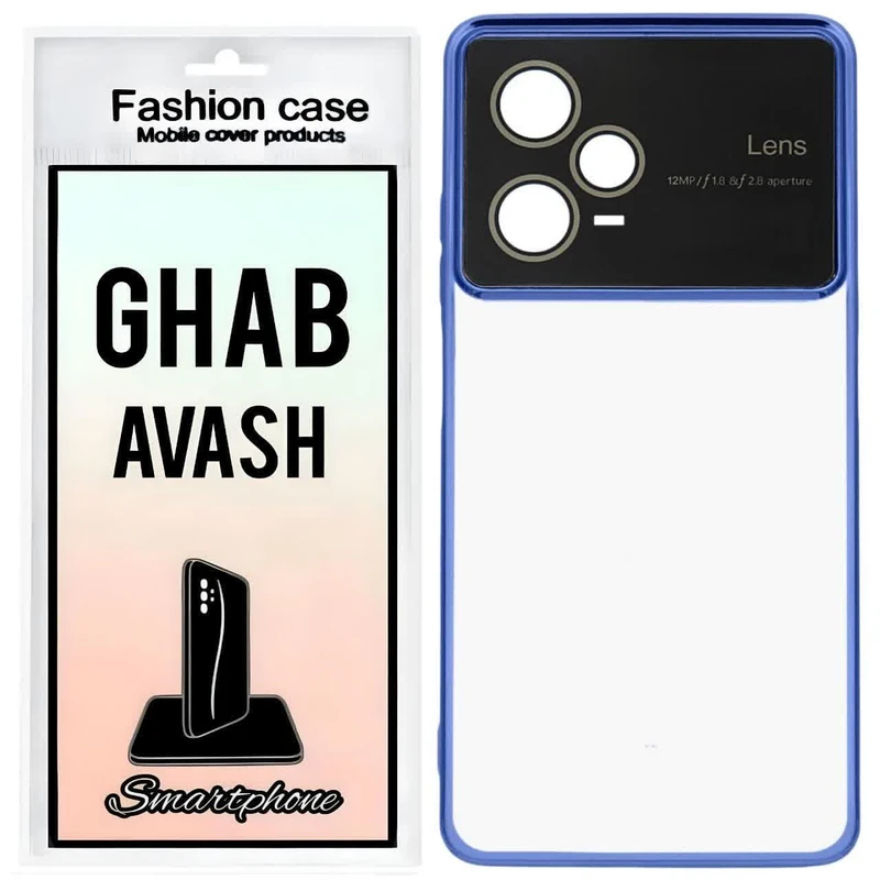 کاور قاب آوش طرح لنس مدل شفاف 01 مناسب برای گوشی موبایل شیائومی POCO X5